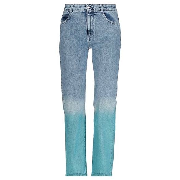 Stella McCartney Degrade Mid Rise Straight Leg Relaxed Multi Color Jeans Size 29 - Picture 15 of 15